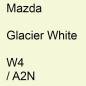 Preview: Mazda, Glacier White, W4 / A2N.